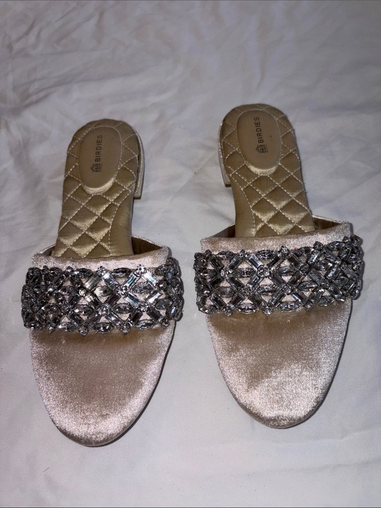 Birdies Shoes - Birdies Velvet Slippers The Songbird Snow Crystal